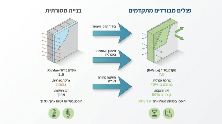 מבנה נייד מודרני מבודד היטב