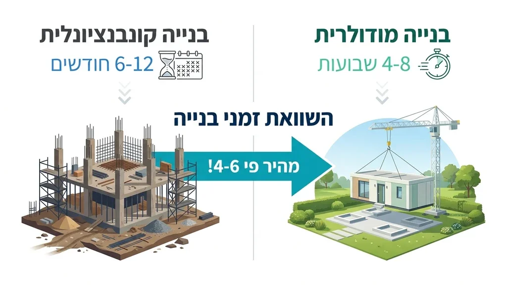 הצבת משרד נייד בשטח בלוחות זמנים קצרים